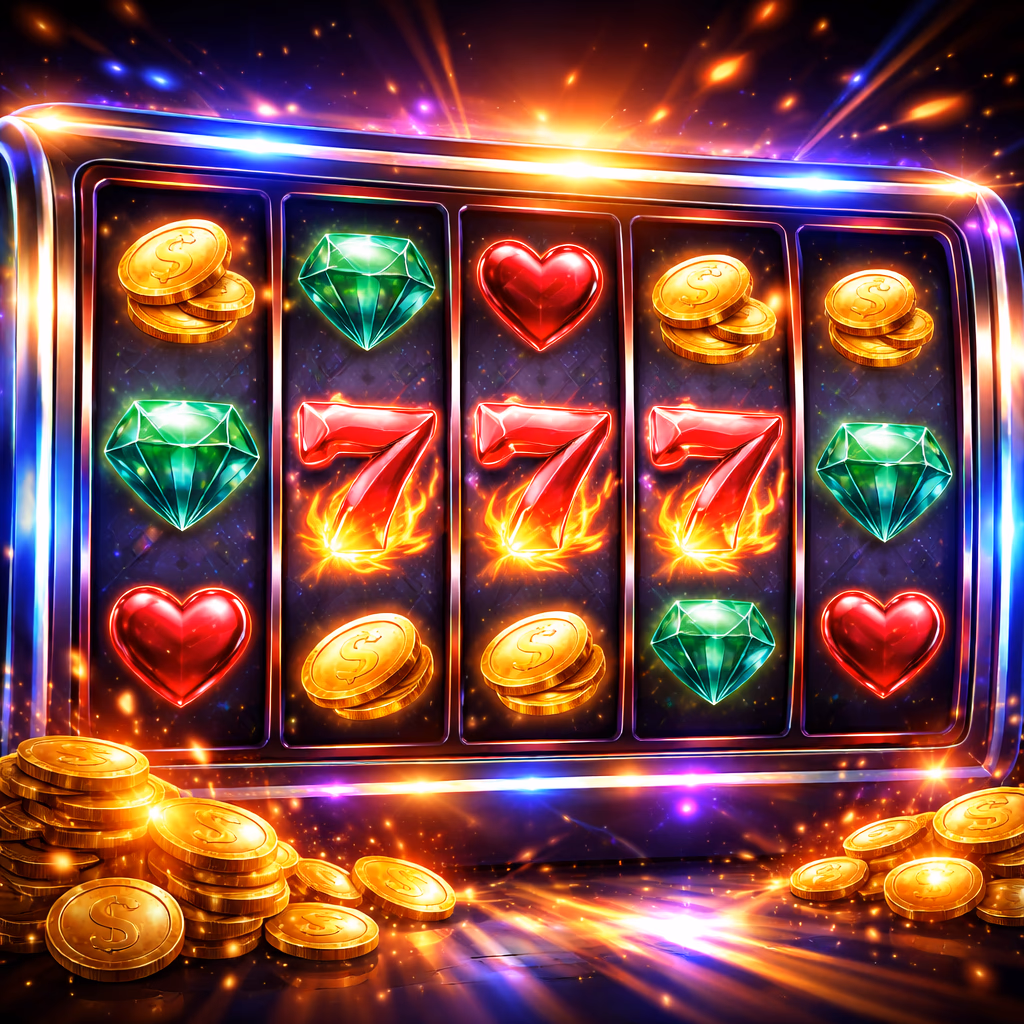 Thrilled Bangladeshi player engaging with vibrant digital slot reels featuring golden 777 symbols and cascading coins on XX333